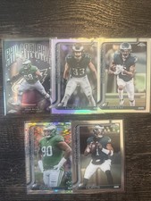 2025 Topps Chrome Cooper Dejean Refractor Jordan Davis/ Devonta Smith/ Mailata