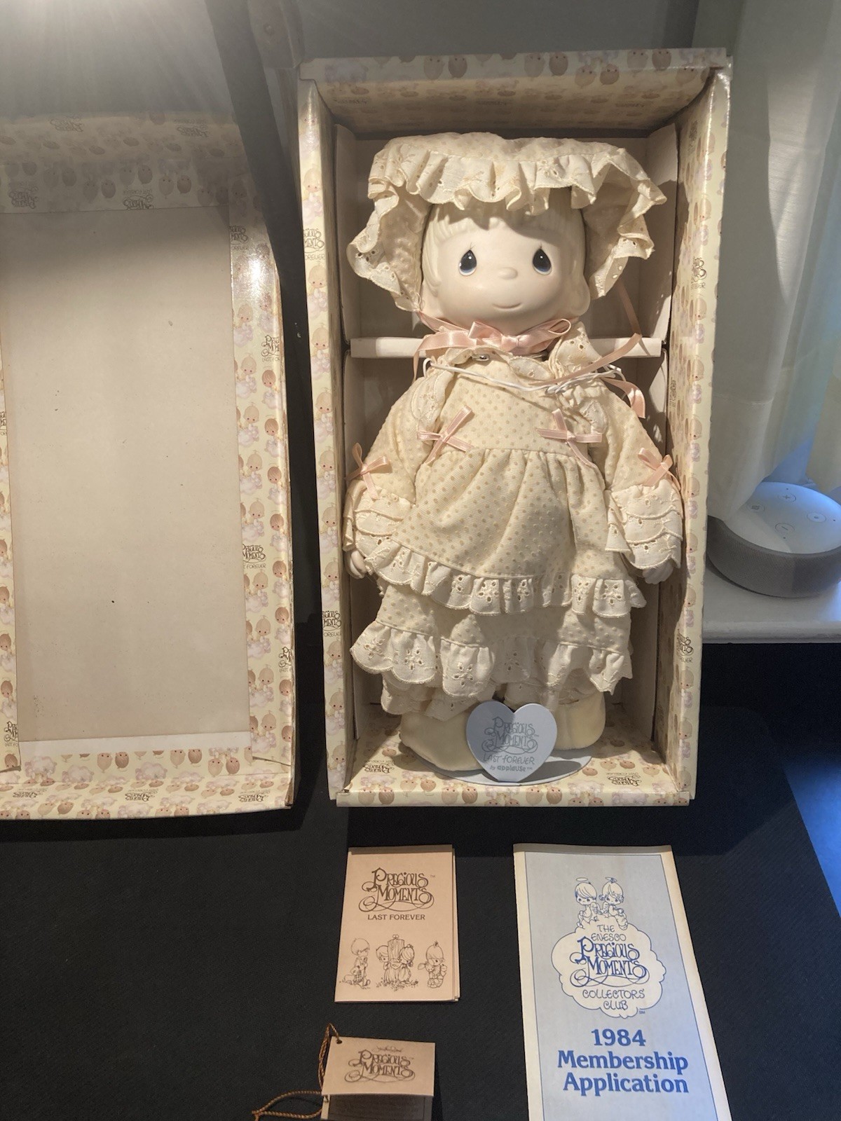 VTG 1984 Precious Moments Porcelain Doll Kristy E2851 W/Box 