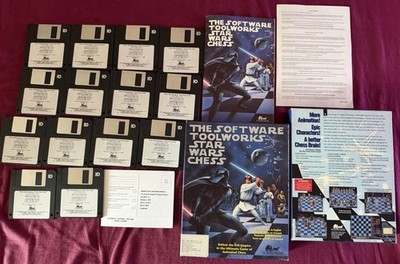 Software Toolworks Star Wars Chess PC Big Box DOS 1993 | 100% - CIB | Disk-Vers