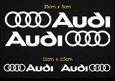 SET 4 Aufkleber Audi Seiten-Spiegel A1 A3 A4 A5 A6 Q2 Q3 Q5 Q7 TUNING Auto