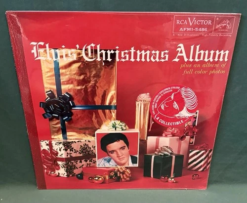 Elvis Presley RCA Christmas Album GREEN LP SEALED AFL1-5486 MINT 1985