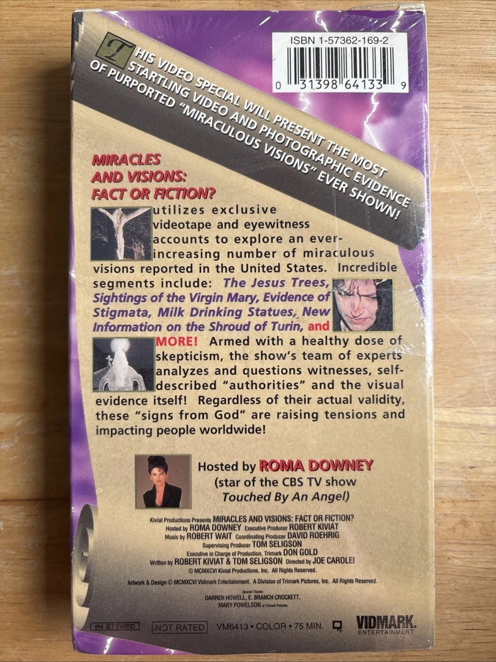 Miracles and Visions: (Fact or Fiction?) VHS CULT ALIENS Vidmark SEALED - Image 3 of 4