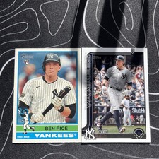 2 RC Lot Ben Rice Yankees…2025 Topps Heritage #406 & 2025 Topps Series 1 #337