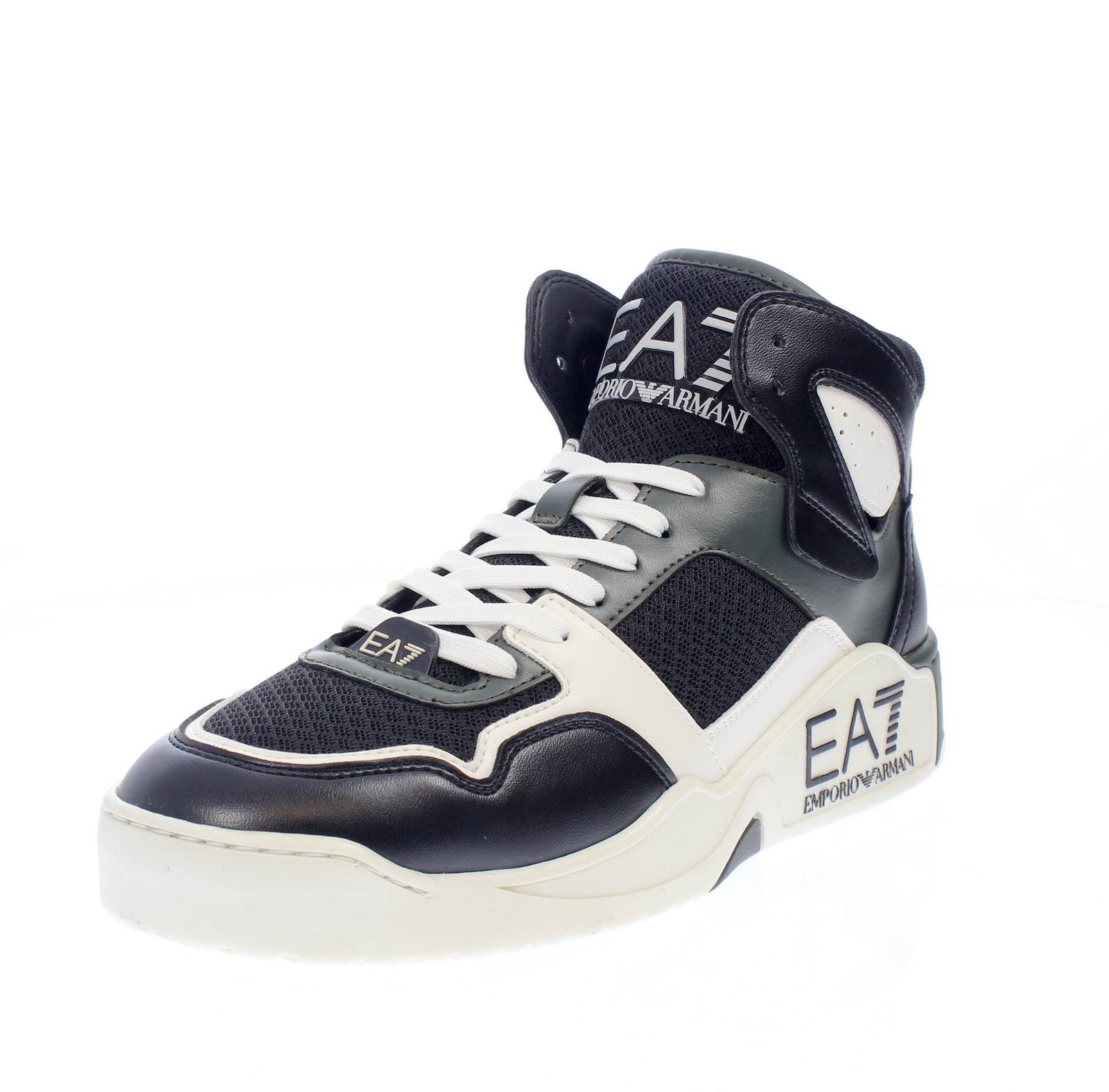 Ea7 Emporio Armani Sneaker Basketball Mid Schwarz - Gre 44 10 US 28cm Schuhe 32490₽