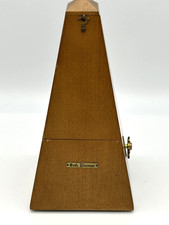 Vintage Seth Thomas Metronome De Maelzel Wood Wind Up Music Timer USA
