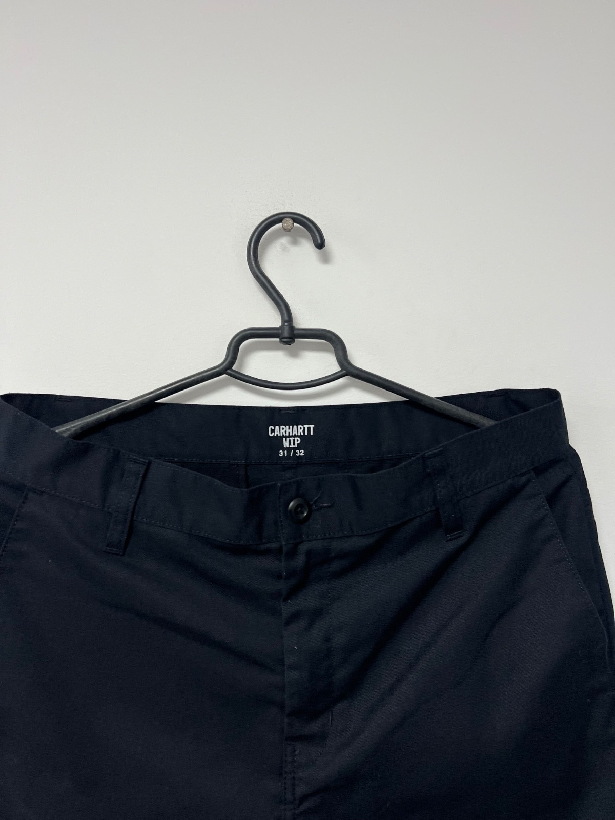 Carhartt Wip Classic Pants Navy Blue Y2K Rare Streetwear Casual Mens Sz 31x32 image 4