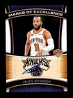 2025-26 TOPPS MARKS OF EXCELLENCE JALEN BRUNSON AUTO AUTOGRAPH KNICKS