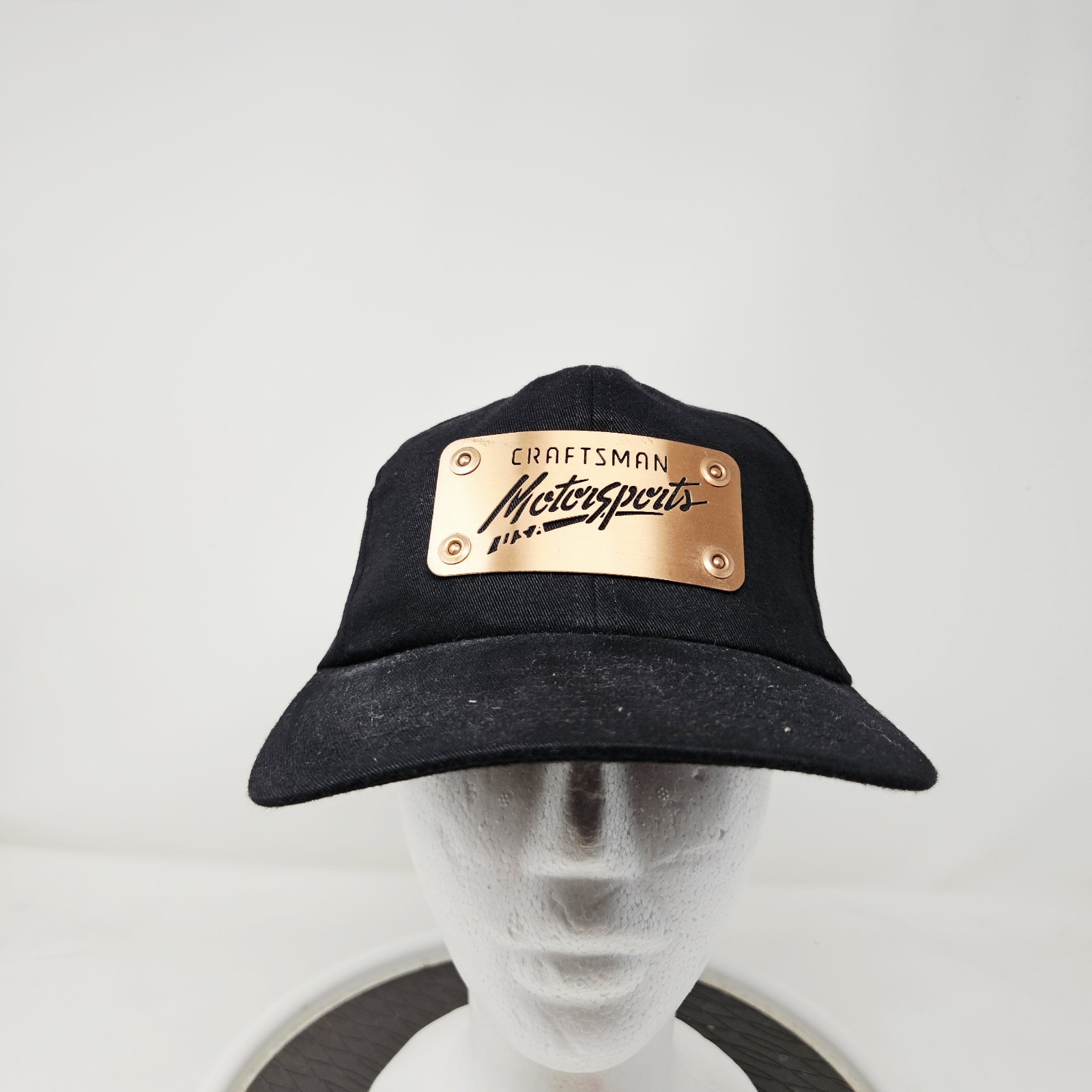 Vintage Craftsman Motorsports NASCAR Racing Metal Badge Snapback Hat Cap