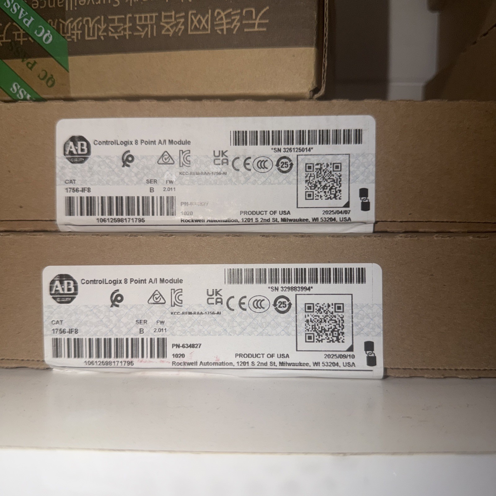 NEW Factory Sealed AB 1756-IF8I ControlLogix 8 Point Analog Input ...