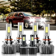 For Chevrolet Suburban 1500 2000-2006 LED Headlight + Fog Light Bulbs Combo Kit