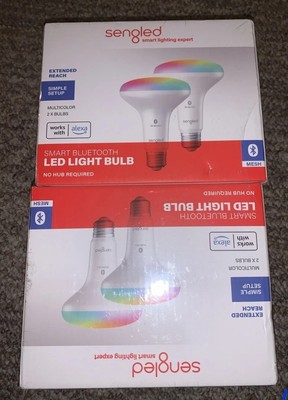 Sengled Alexa Smart Light Bulb, BR30 E26, 4-Pack, Multicolor Dimmable RGBW