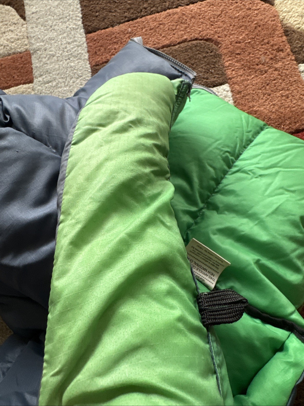 Kluane Good Down Puffer Jacket Double Zipper Blue… - image 12