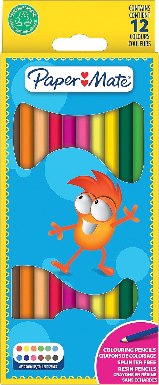 Children'S Colouring Pencils | Pre-Sharpened Coloured Pencils | Assorted Colours