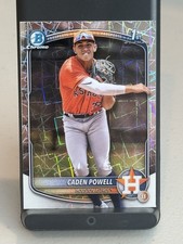 2025 Bowman Chrome Caden Powell #BCP-212 1st Bowman Prospect Laser Refractor