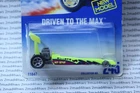 VINTAGE '97 Hot Wheels CHINA bright yellow green DRIVEN TO THE MAX #245 Dragster