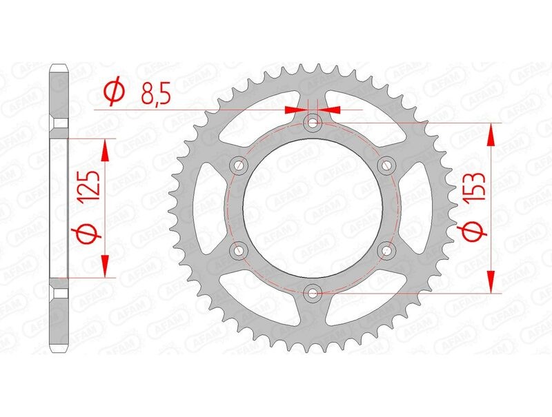 Couronne anti boue AFAM 10212 en acier 520 autonettoyante