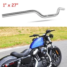 1" 25mm Low Drag Bar Handlebar Tracker Chrome For Harley Sportster 883 1200 48
