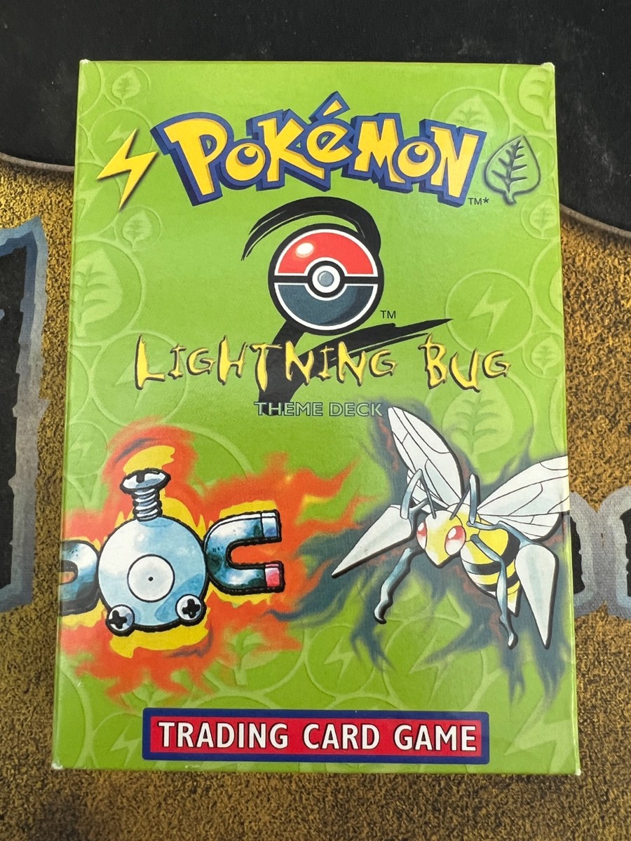 Pokemon COMPLETE IN BOX Base Set 2 Lightning Bug Theme Deck