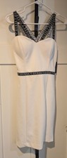 Woman's Size 4 Guess NWT Cocktail Dress White Sleeveless