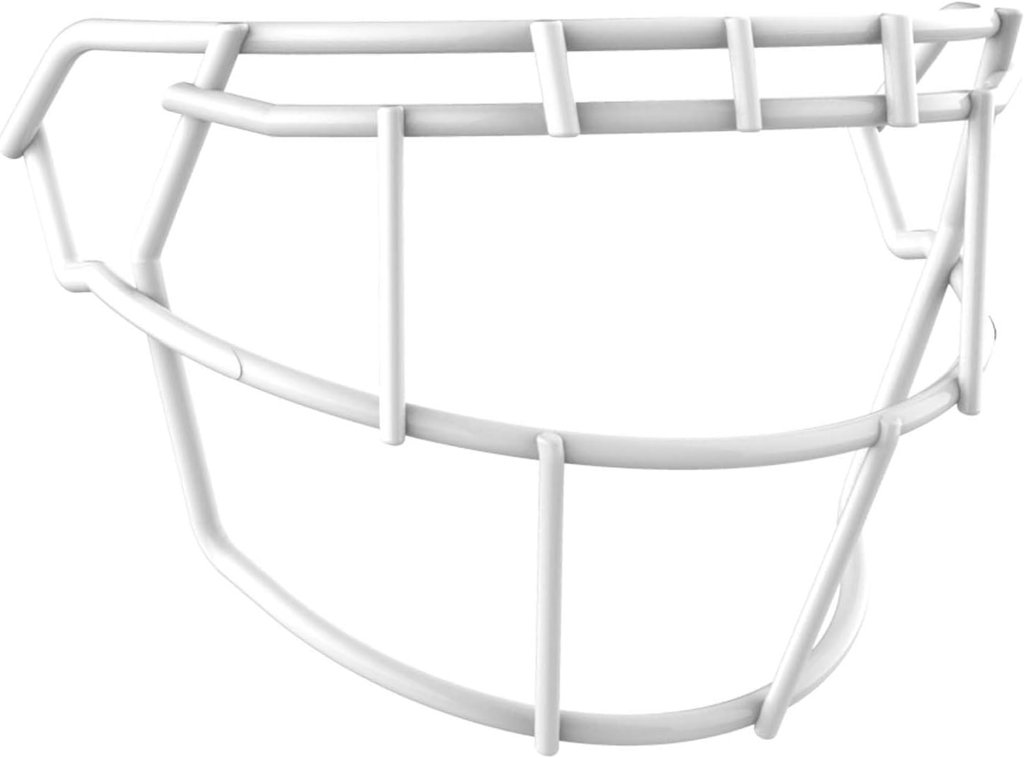 F7 Varsity Football Facemask in White - Carbon Steel, Fits All