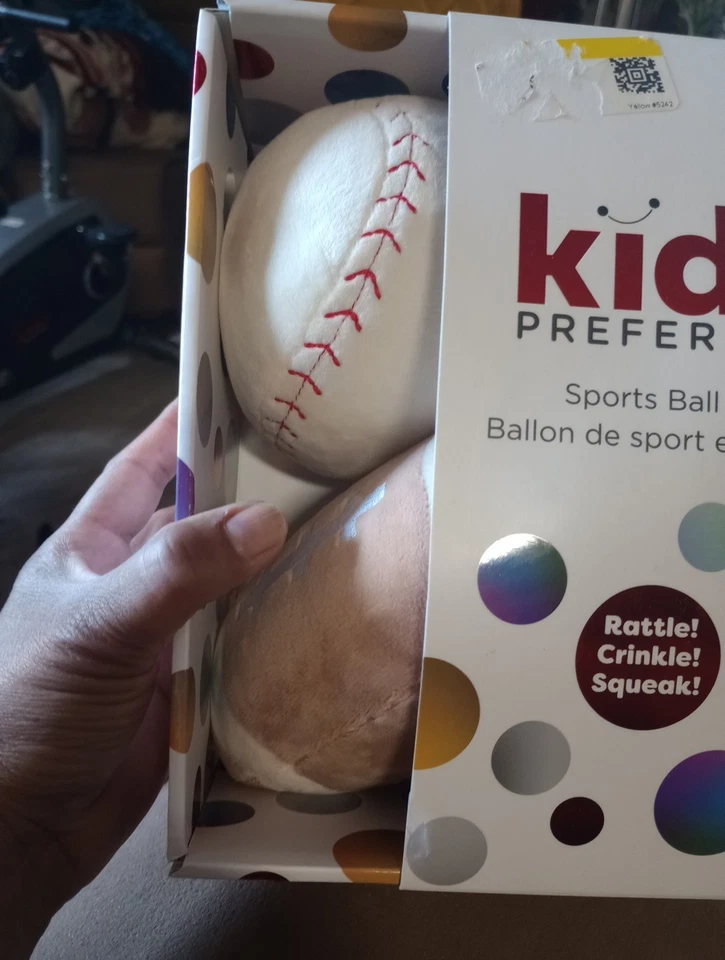Дети предпочитают плюшевый спортивный мяч комплект погремушка/сморщить/скрип новый - Изображение 4 из 4