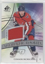 2020-21 SP Game Used Authentic Rookies Silver Jersey Connor McMichael Rookie RC
