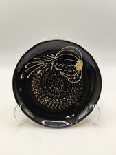 Vintage RUPI 1980 Hiszpania Ceramiczna tarka do czosnku Talerz Ręcznie malowany Wędkarz Ryba Sztuka