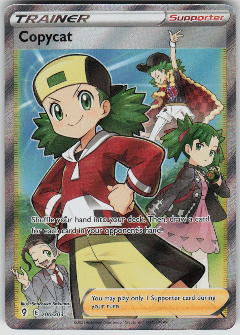 Pokemon Copycat (Full Art) Ultra Rare SWSH07: Evolving Skies 200/203 NM