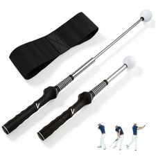Golf Swing Trainer Click Feedback, Grip Tempo, Steel Shaft