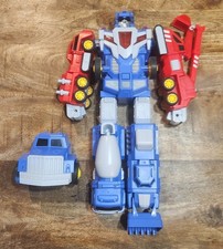 Construction Vehicles 5 In 1 Robot Transforming Interactive Light And Sound Toy