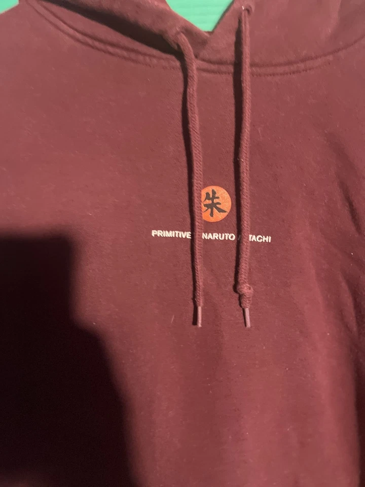 Primitive x Naruto Shippuden Hoodie Itachi Uchiha Akatsuki Red Cloud Graphic L - Image 2 of 4