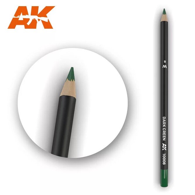 Ak Interactive AK10008 - Watercolor Pencil Dark Green