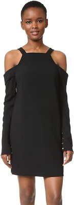 Tibi - Open-Shoulder Dress in Black, Size 4, New with Tags