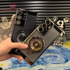 Cober case Para Samsung Galaxy S25 S24 Soporte giroscopi cover Telefono Protecto