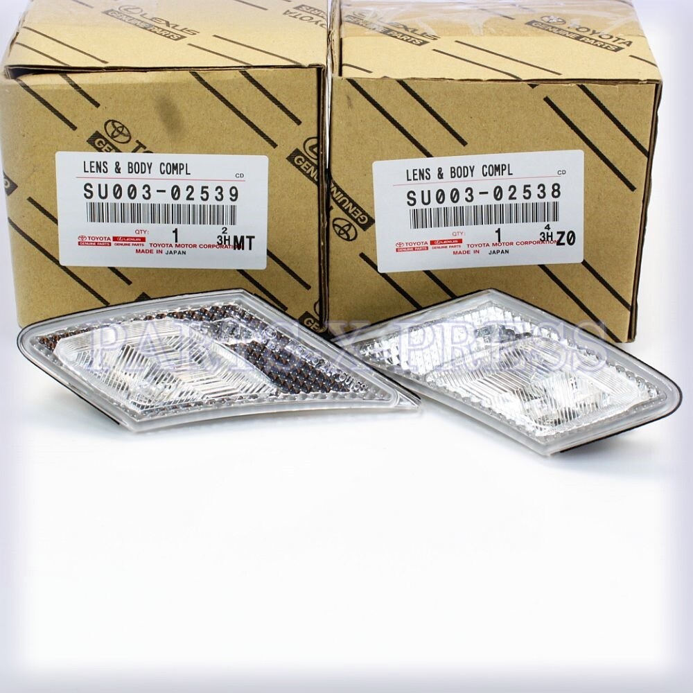 OEM TOYOTA GT86 SCION FR-S SUBARU BRZ FRONT SIDE MARKER CLEAR LENS SET RH & LH