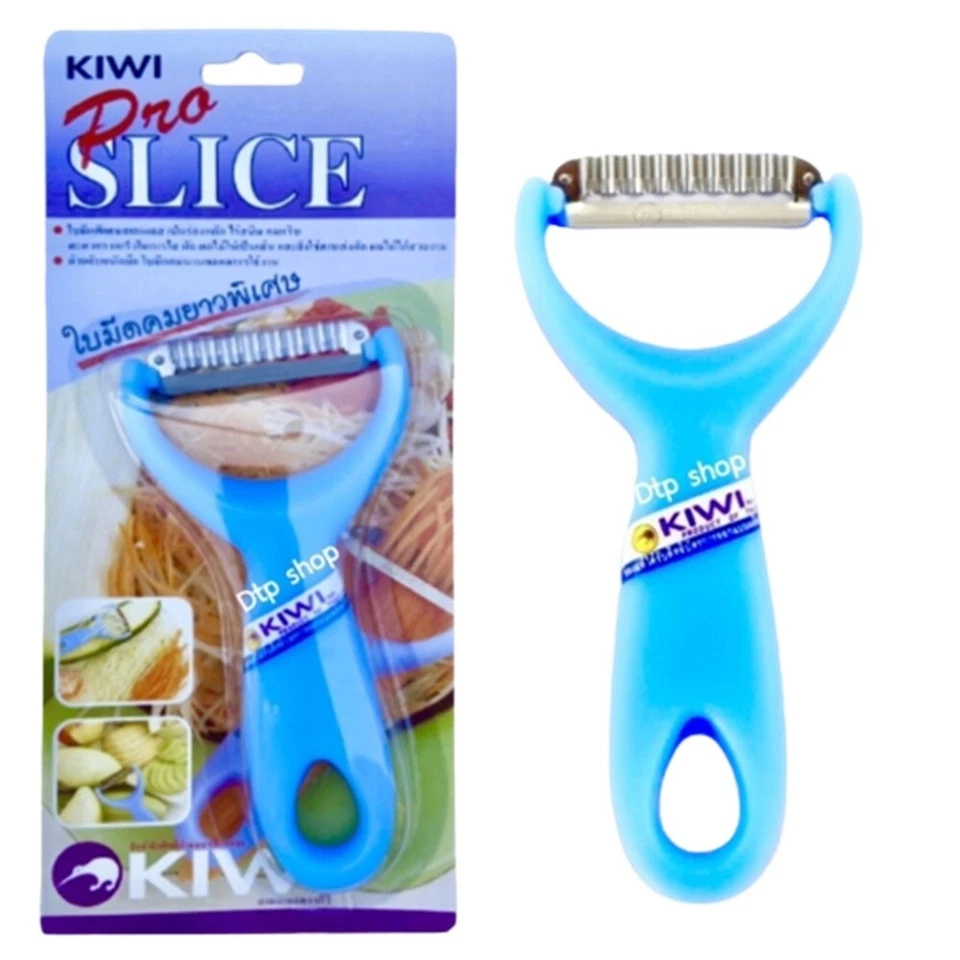 KIWI Pro Rebanada y Pelador Cuchillo 2 Bordes Herramienta Ensalada Papaya Zanahoria Fruta Kit de Cocina Foto 3 de 4