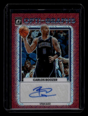 2022-23 Donruss Optic #OG-CBZ Carlos Boozer Opti-Graphs Choice Red