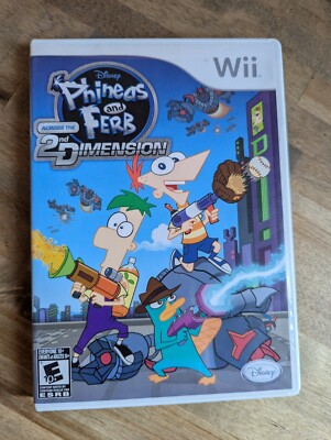 Phineas and Ferb: Across the 2nd Dimension - Nintendo Wii CIB with Manual