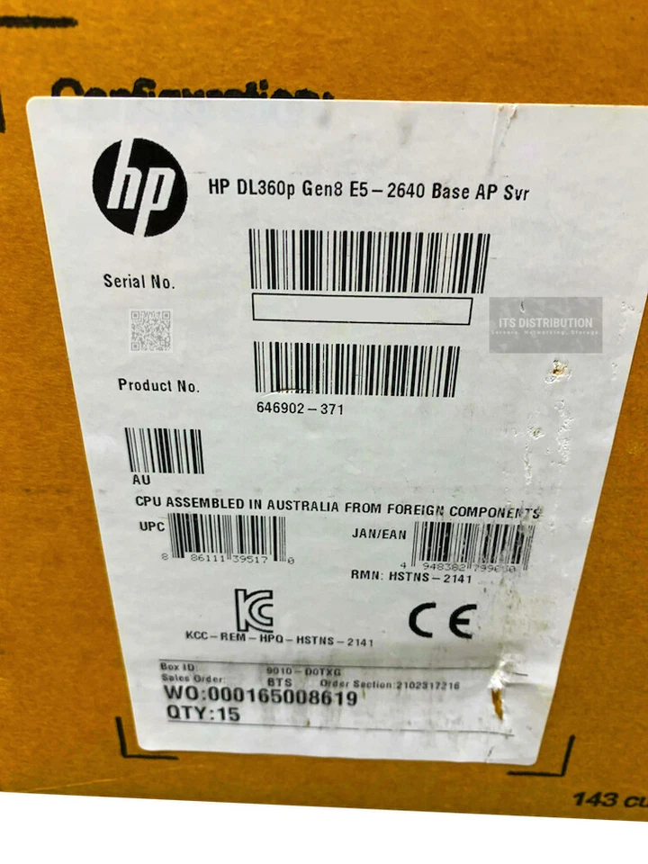 646902-001 I HP ProLiant DL360p G8 1U Rack Server BRAND NEW SEALED - Image 2 of 4