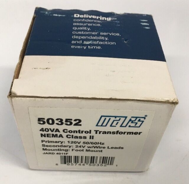 MARS 50352 40VA CONTROL TRANSFORMER NEMA CLASS II NOS NEW | eBay