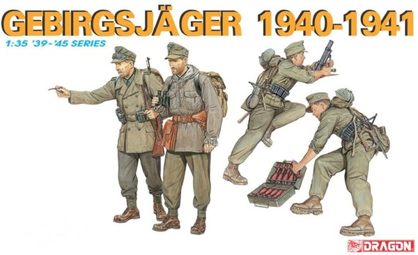 Deutscher GebirgsjäGer 1:35 Figur Kunststoff Modellbausatz Dragon Models-image