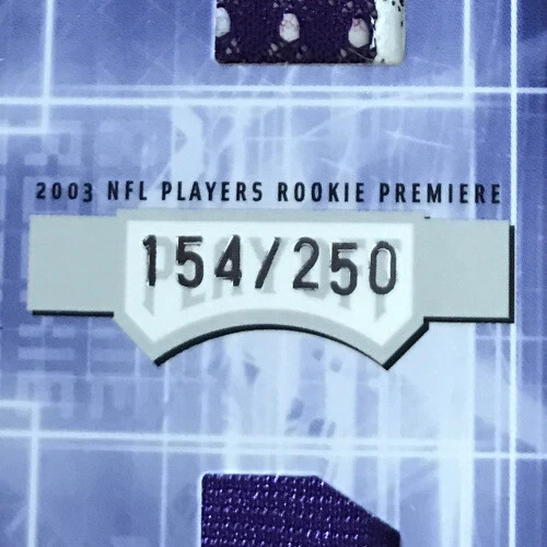 2003 Playoff Honors Jersey Quads Johnson/Pinner/Burleson/Smith #JQ-2 #’d 154/250 - Image 3 of 3