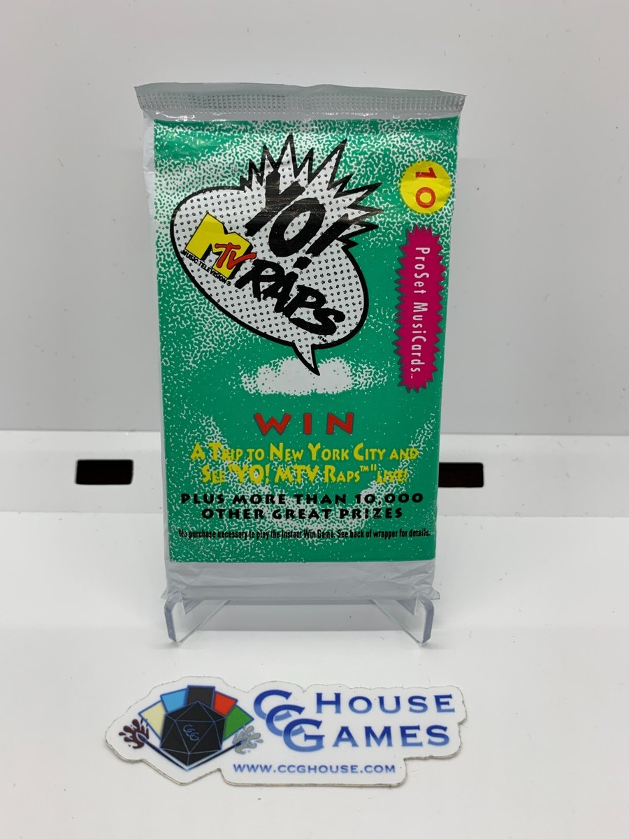 Yo! MTV Raps ProSet MusiCards 10 Card Booster Pack Collectible