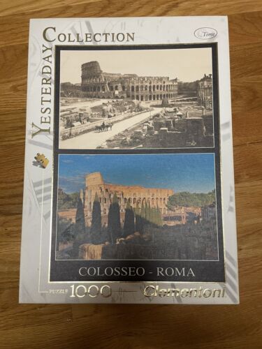 Neuf ~ Puzzle temporel de collection hier scellé 1000 pièces Rome Roma Colisée  - Photo 1/3