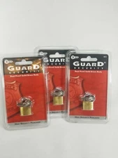 3 Pack Guard-Security  High Security Padlocks 3/4" Brass  Strong Steel  /3 Keys