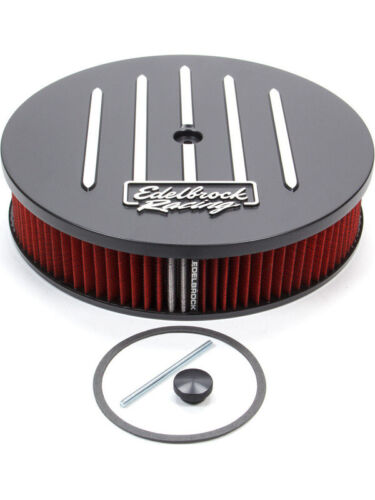 Edelbrock Air Cleaner Assembly Racing 14 in Round 3 in Tall 5-1/8 in Ca (41663) - Picture 1 of 12