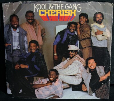 Kool & The Gang-Cherish-Intrumental-De-Lite 880 869-7-Vintage 1984 Pic Slv 45!!!