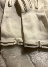 Fownes Vintage White/off White Ladies 100 Double Woven Nylon Gloves, AC GBCB 