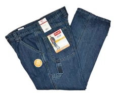 Wrangler #11373 NEW Men's Relaxed Seat & Thigh Fleece Lined Carpenter Jeans