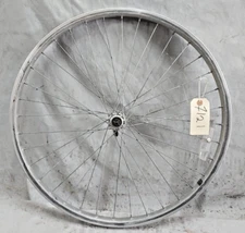 Joytech Sealed Tech Front 26" MTB Wheel Silver 100mm AV QR Dimpled Eyeletted 559